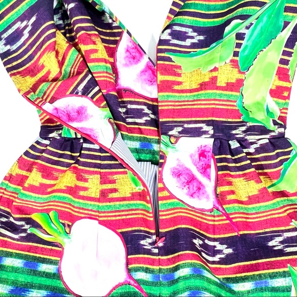 NWT Stella Jean Radish Print Fit & Flare Dress IT 40/US XS - Picture 8 of 15